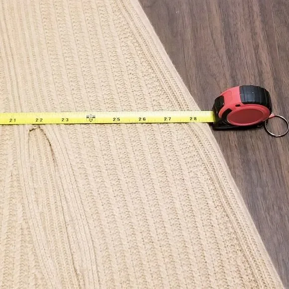 Zadig & Voltaire Poncho Cape Sleeve Cashmere Sweater Brown One Size Turtleneck - Picture 6 of 9